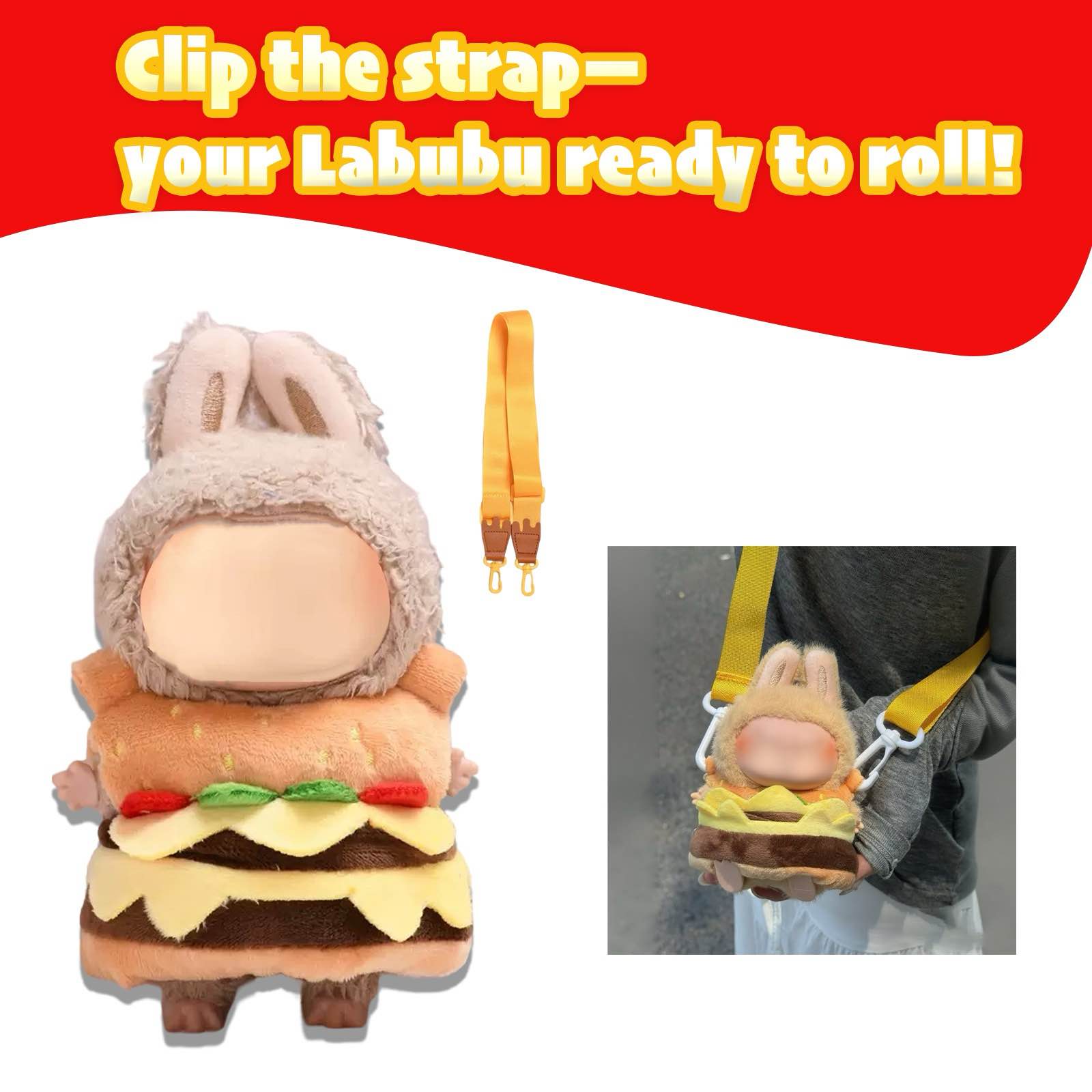 Labubu Fashion Dress - Cute Food Suit