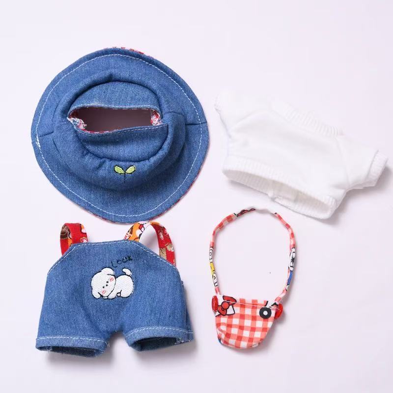 Labubu Fashion Dress - puppy denim suit