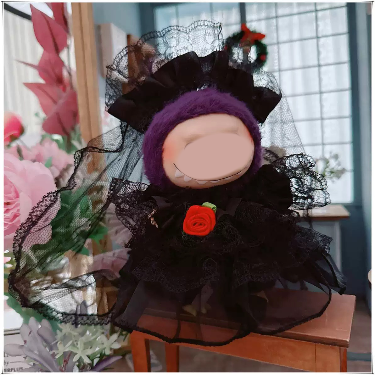 Labubu Fashion Dress -black wedding
