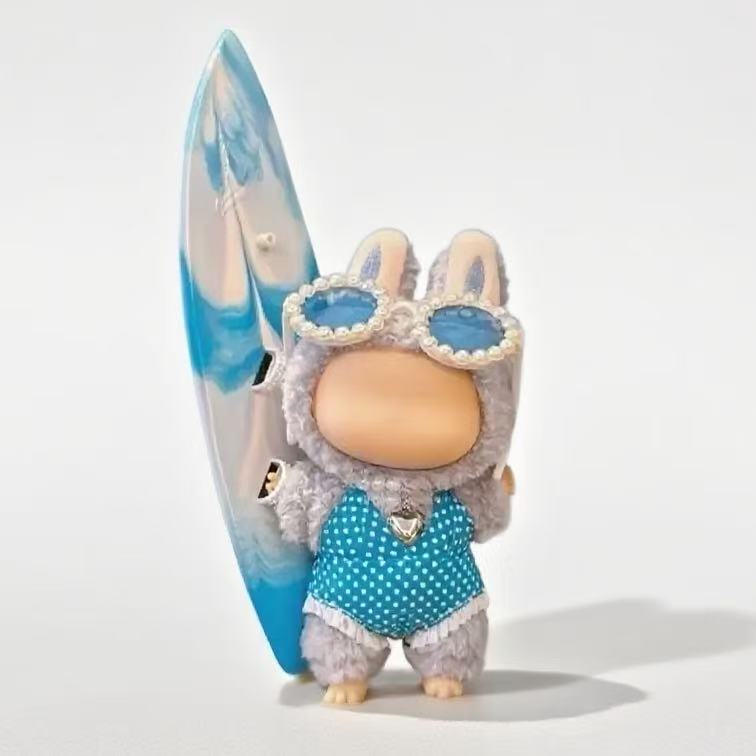 Labubu Fashion Dress - Surf Beach Vacation(Blue)
