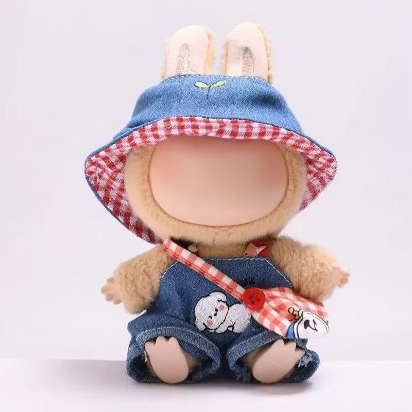 Labubu Fashion Dress - puppy denim suit