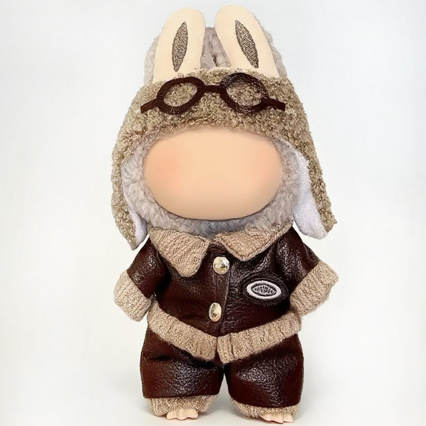 Labubu Fashion Dress -Leather Aviator