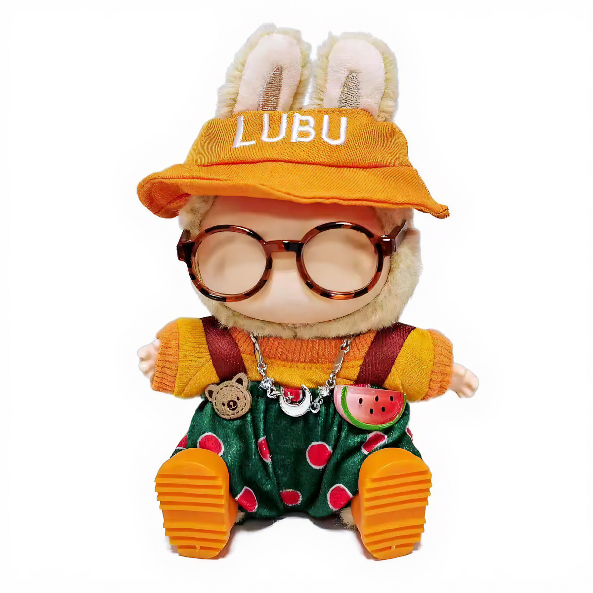 Labubu Fashion Dress -  Watermelon overalls suit