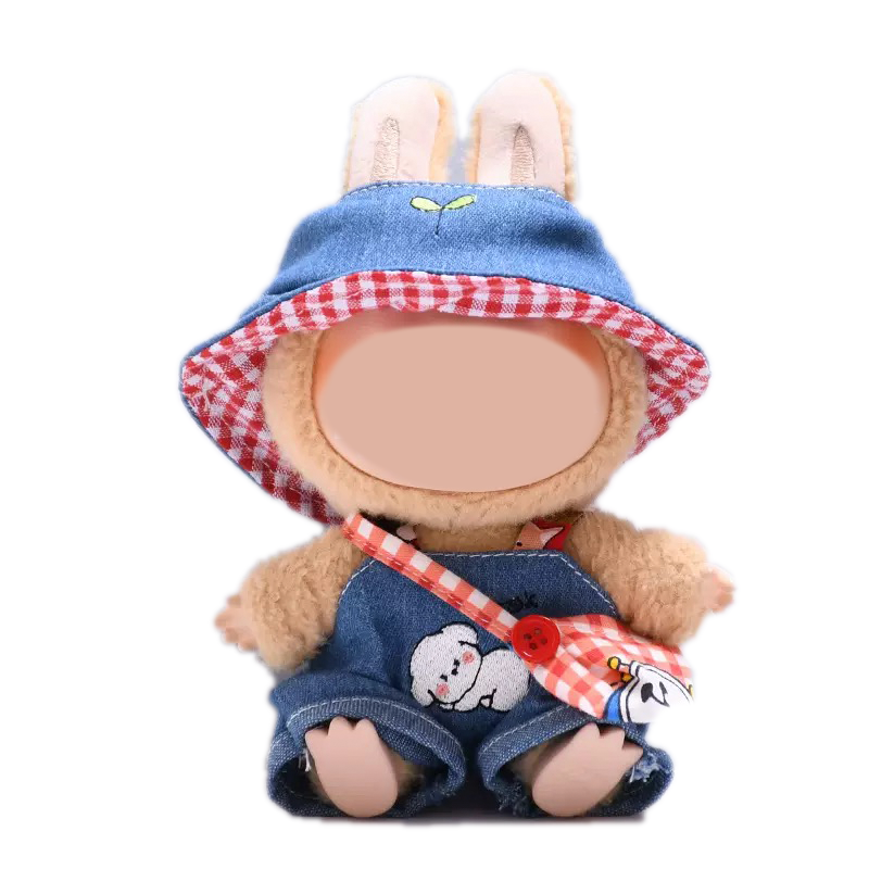 Labubu Fashion Dress - puppy denim suit