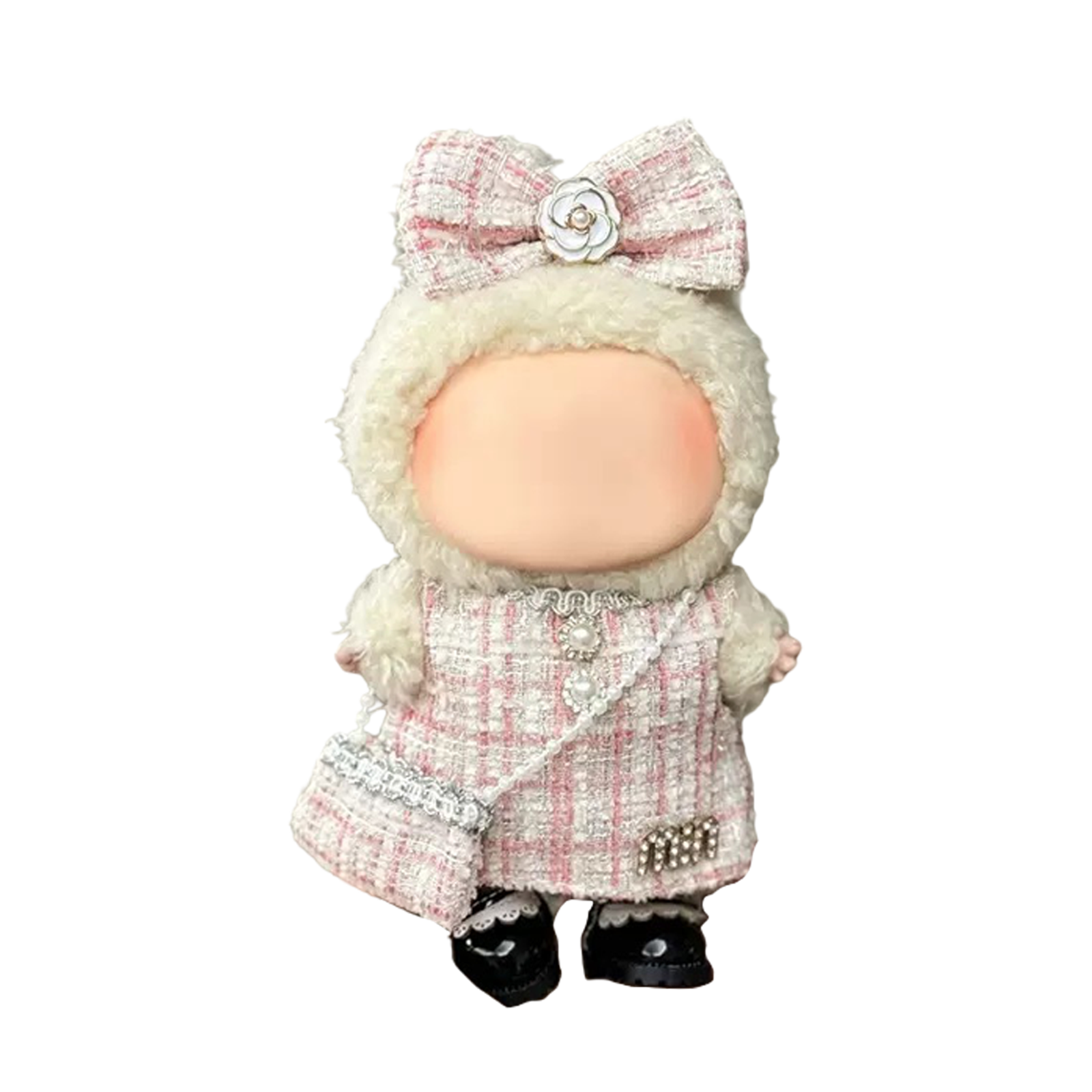 Labubu Fashion Dress -  pink plaid lady