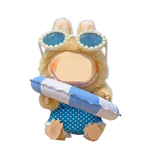 Labubu Fashion Dress - Blue Beach Holiday