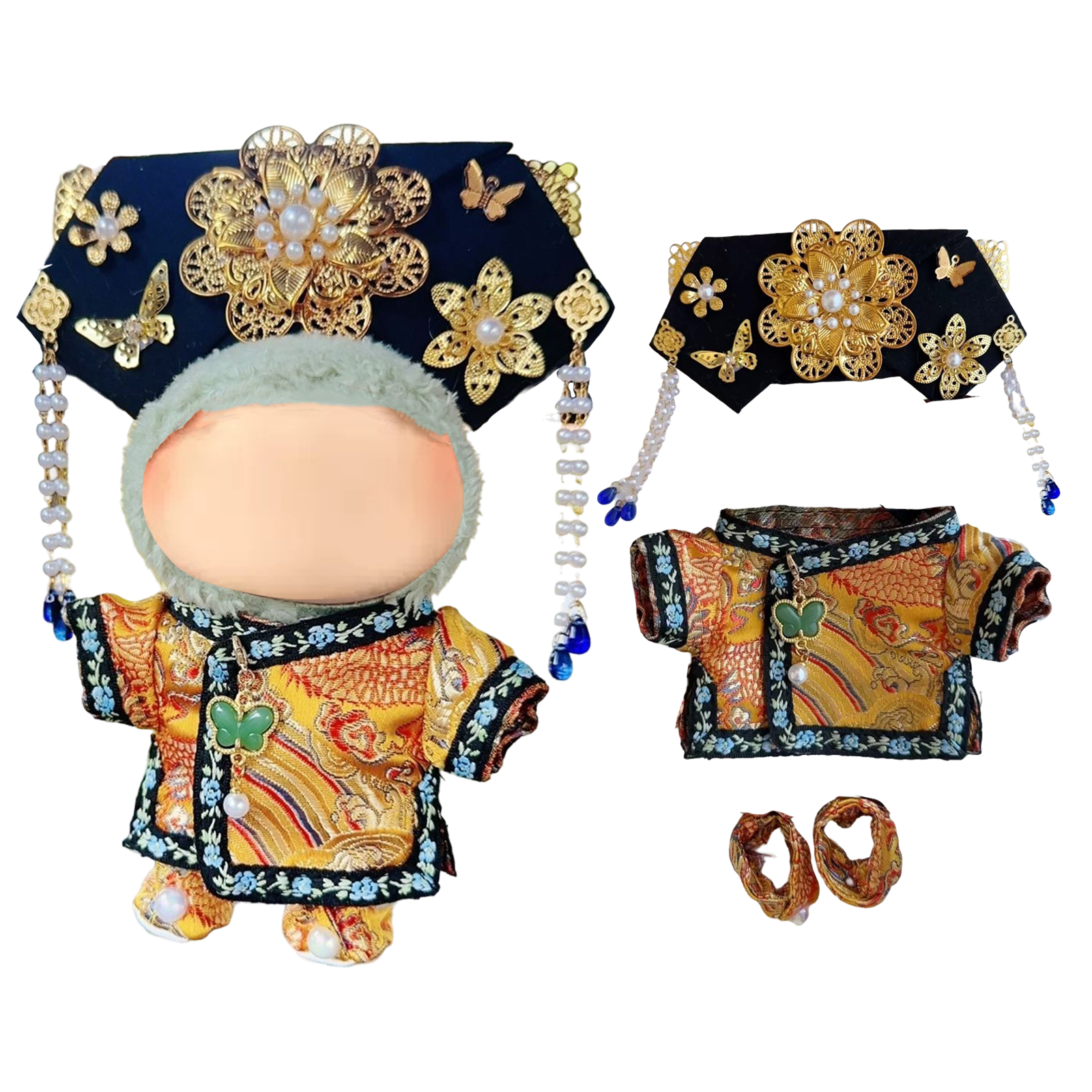 Labubu Fashion Dress - Chinese traditional princess（gold）