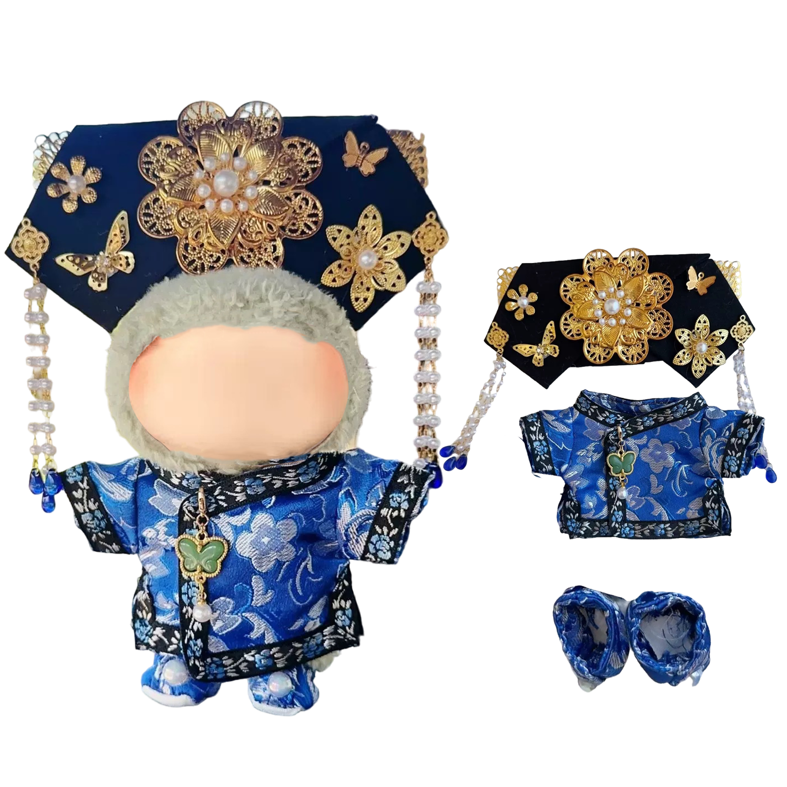 Labubu Fashion Dress - Chinese traditional princess（ blue)