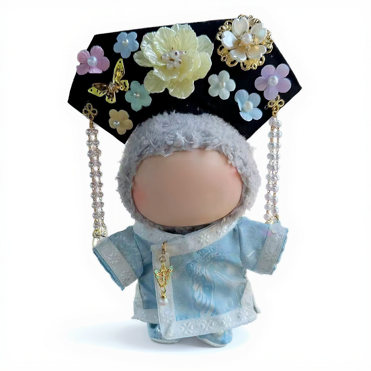 Labubu Fashion Dress - Chinese traditional princess（sky blue)